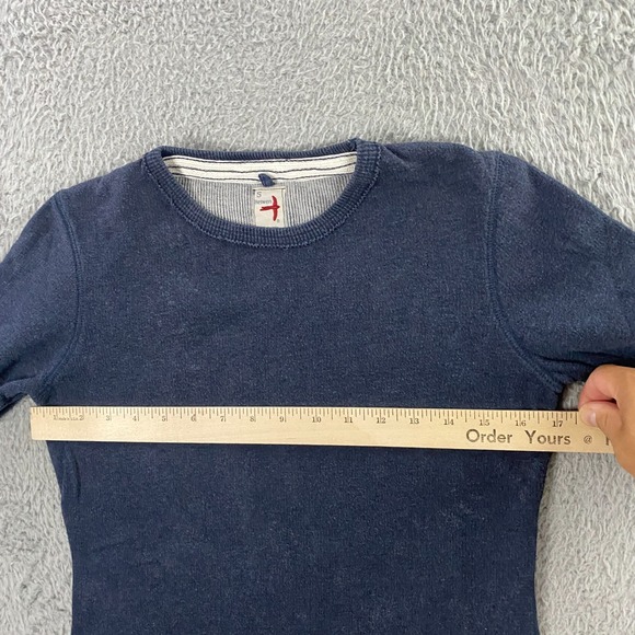 Relwen Sweatshirt Mens Small Crewneck Long Sleeve Knit Logo Outdoor Thermal Blue - Picture 10 of 12